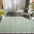 thumbnail image 1 of SAFAVIEH Courtyard Evander Geometric Indoor/Outdoor Area Rug, Ivory/Green, 2'7" x 5', 1 of 14