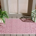 thumbnail image 1 of SAFAVIEH Courtyard Evander Geometric Indoor/Outdoor Area Rug, Ivory/Red, 2'7" x 5', 1 of 8