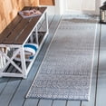 thumbnail image 1 of SAFAVIEH Courtyard Evander Geometric Indoor/Outdoor Runner Rug, Blue/Navy, 2'3" x 16', 1 of 8