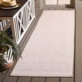 thumbnail image 1 of SAFAVIEH Courtyard Evander Geometric Indoor/Outdoor Runner Rug, Ivory/Soft Pink, 2'3" x 8', 1 of 9