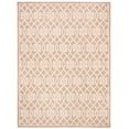 thumbnail image 1 of SAFAVIEH Courtyard Finian Distressed Geometric Indoor/Outdoor Area Rug Mocha/Light Beige, 8' x 11', 1 of 9