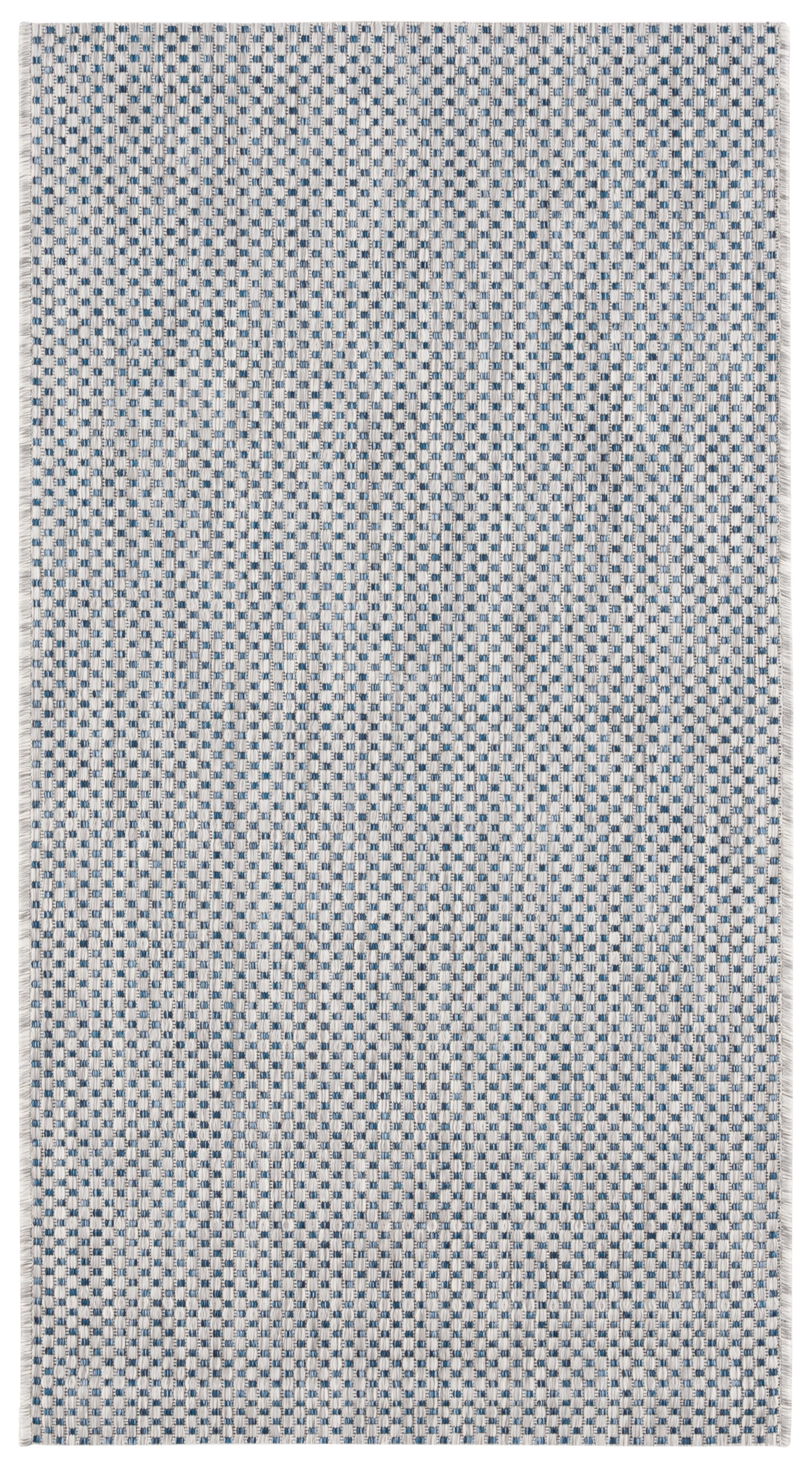Safavieh Courtyard Finnian Solid Indoor/Outdoor Area Rug, Gray/Navy, 2'7" x 5'