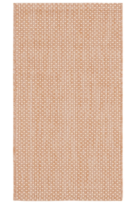 Courtyard Finnian Solid Indoor/Outdoor Area Rug, Natural/Cream, 2' x 3'7"