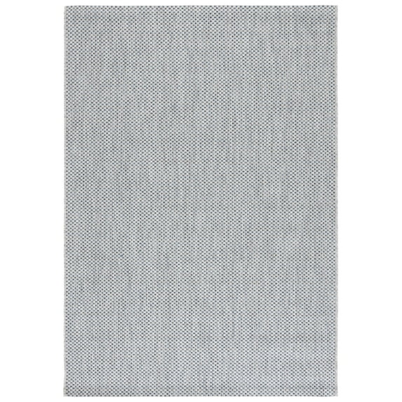 Safavieh Courtyard Finnian Solid Indoor/Outdoor Area Rug, Gray/Navy, 4' x 5'7"