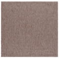 thumbnail image 1 of Safavieh Courtyard Finnian Solid Indoor/Outdoor Area Rug, Natural/Black, 5'3" x 5'3" Square, 1 of 18