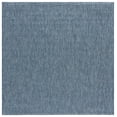 thumbnail image 1 of Safavieh Courtyard Finnian Solid Indoor/Outdoor Area Rug, Navy/Gray, 5'3" x 5'3" Square, 1 of 16