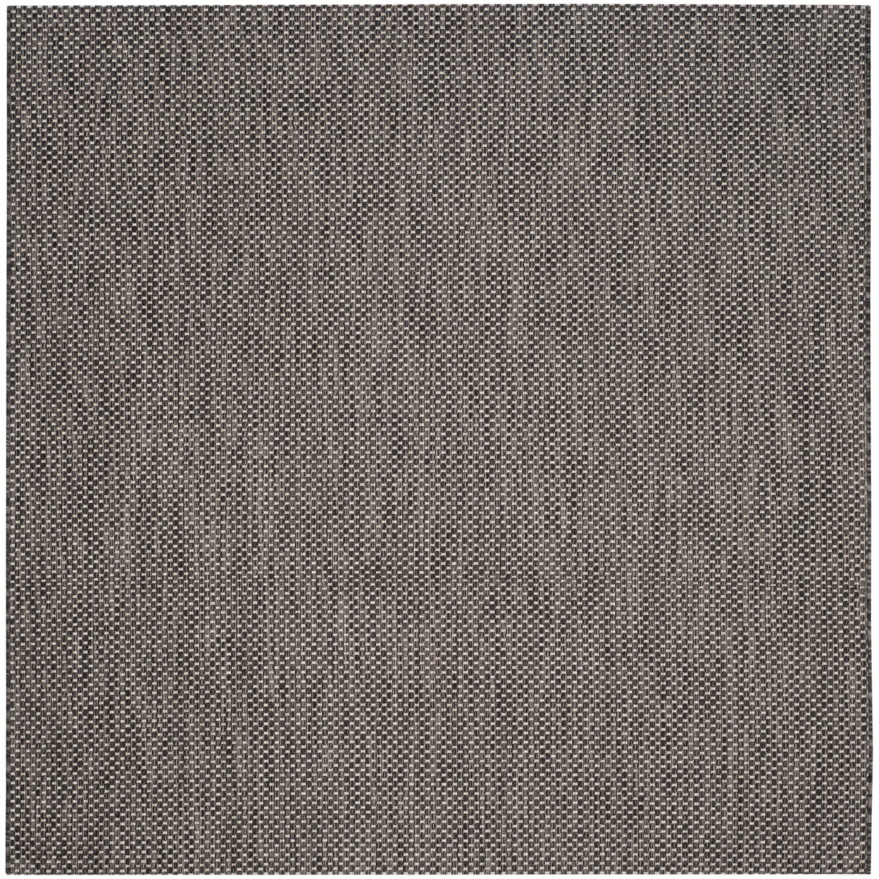 Safavieh Courtyard Black/Beige Square Synthetic Outdoor Area Rug
