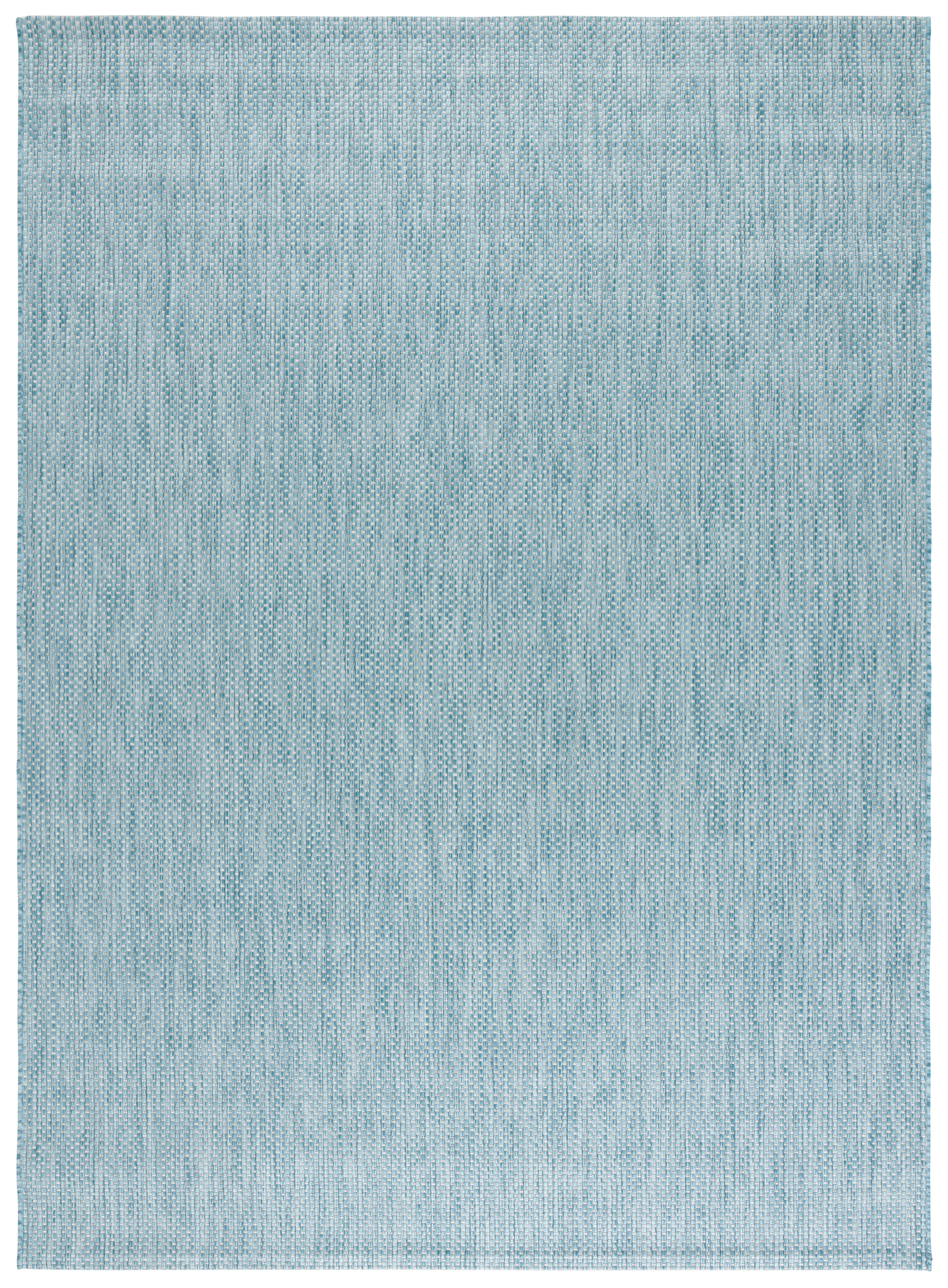 Safavieh Courtyard Finnian Solid Indoor/Outdoor Area Rug, Aqua/Gray, 8' x 11'