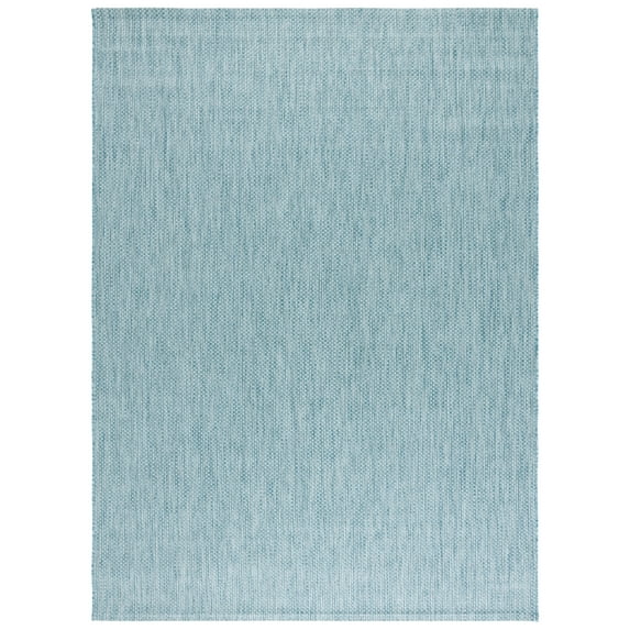 Safavieh Courtyard Finnian Solid Indoor/Outdoor Area Rug, Aqua/Gray, 8' x 11'
