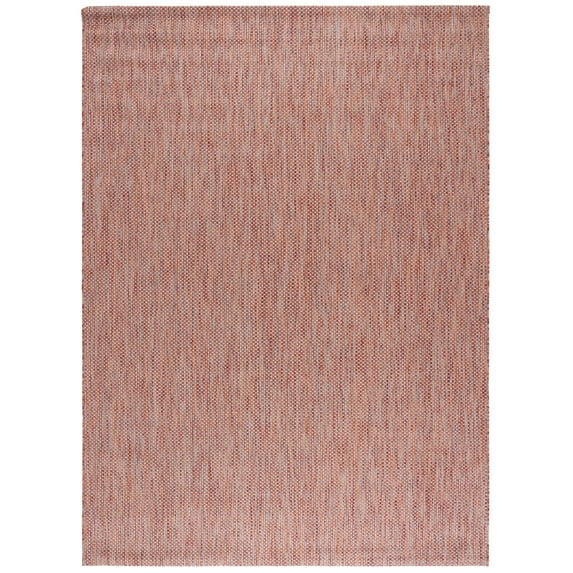 Safavieh Courtyard Finnian Solid Indoor/Outdoor Area Rug, Red/Beige, 8' x 11'