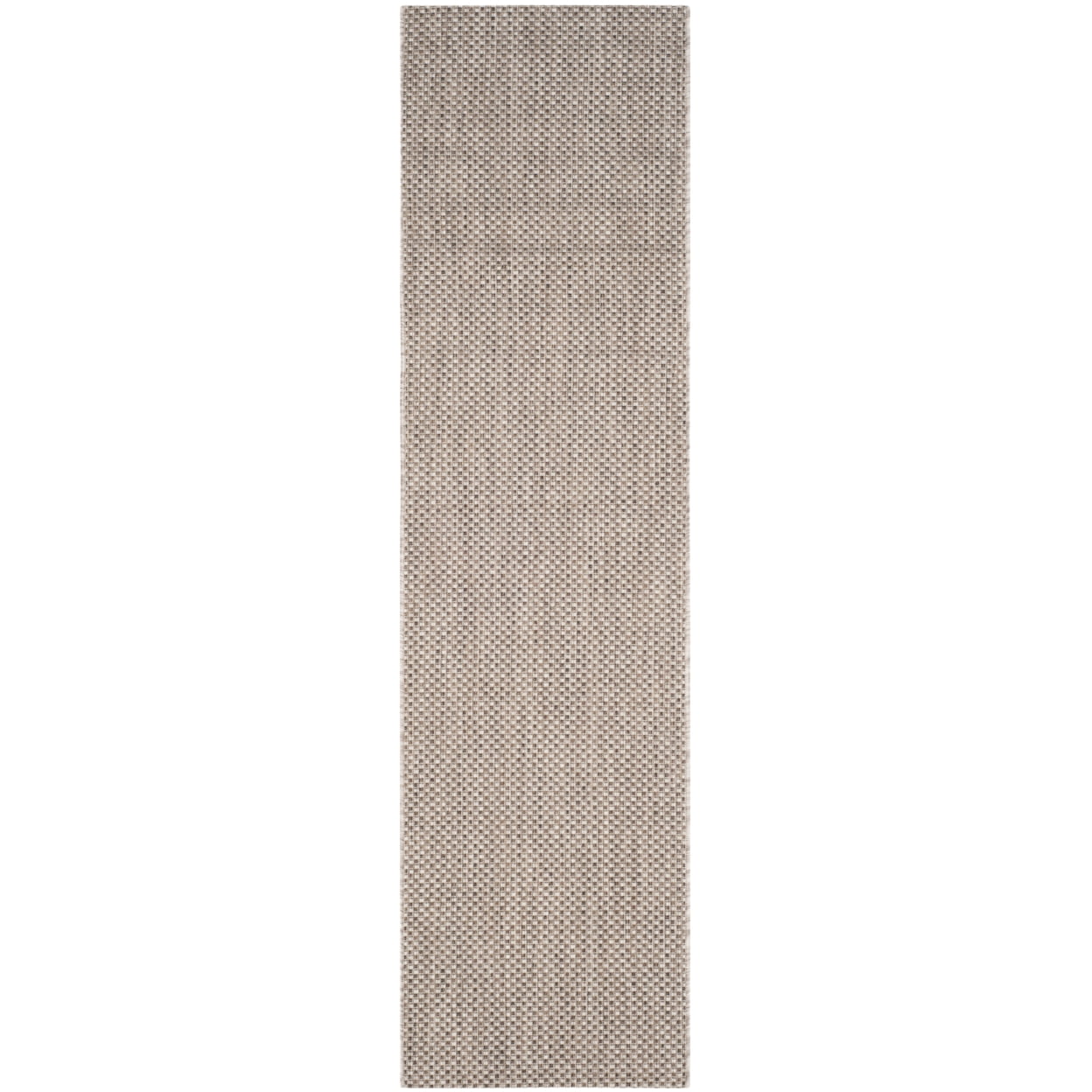 Beige and Brown Synthetic Non-slip Indoor/Outdoor Rug