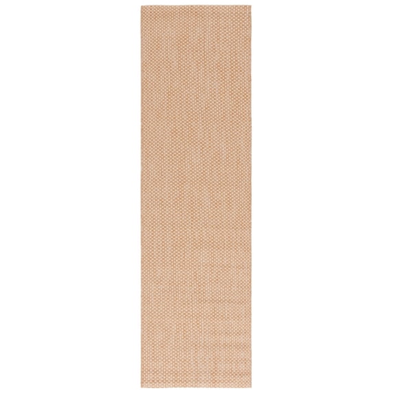 Safavieh Courtyard Finnian Solid Indoor/Outdoor Runner Rug, Natural/Cream, 2'3" x 12'