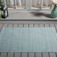 thumbnail image 1 of Safavieh Courtyard Finnian Solid Indoor/Outdoor Area Rug, Aqua/Gray, 4' x 5'7", 1 of 15