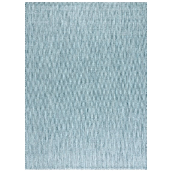 Safavieh Courtyard Finnian Solid Indoor/Outdoor Area Rug, Aqua/Gray, 8' x 10'