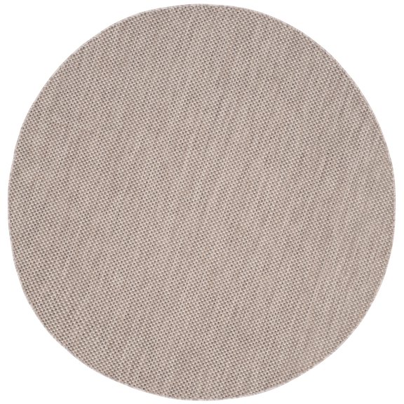 Safavieh Courtyard Finnian Solid Indoor/Outdoor Area Rug, Beige/Brown, 7'10" x 7'10" Round
