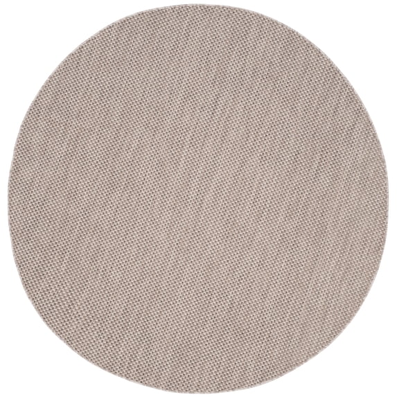 Safavieh Courtyard Finnian Solid Indoor/Outdoor Area Rug, Beige/Brown, 9' x 9' Round
