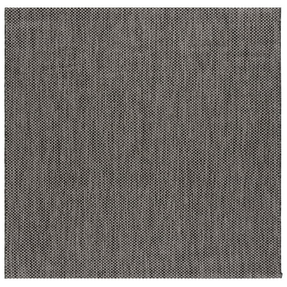 Safavieh Courtyard Finnian Solid Indoor/Outdoor Area Rug, Black/Beige, 7'10" x 7'10" Square