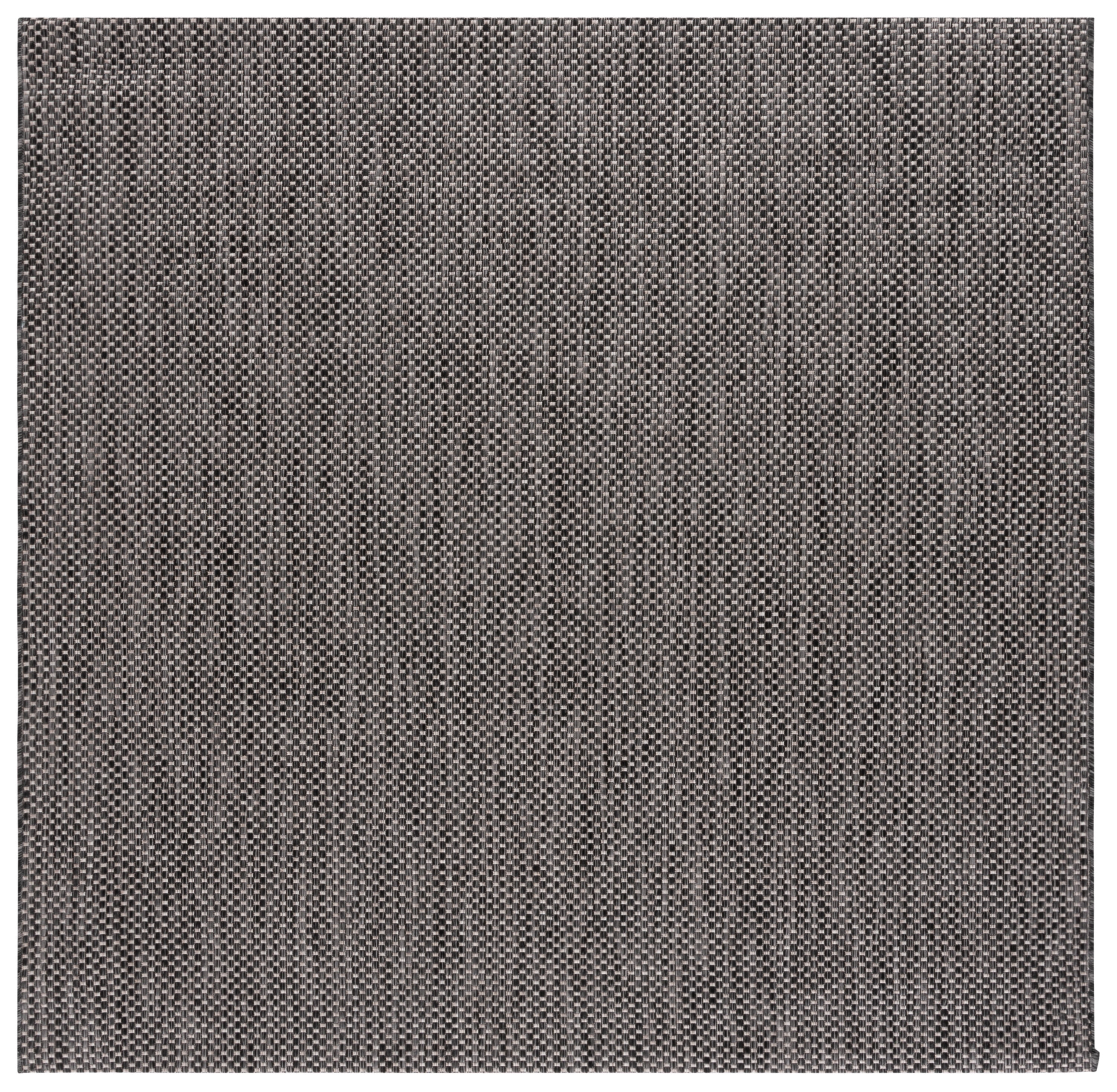 Safavieh Courtyard Finnian Solid Indoor/Outdoor Area Rug, Black/Beige, 9' x 9' Square