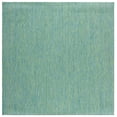 thumbnail image 1 of Safavieh Courtyard Finnian Solid Indoor/Outdoor Area Rug, Green/Blue, 5'3" x 5'3" Square, 1 of 16