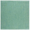 thumbnail image 1 of Safavieh Courtyard Finnian Solid Indoor/Outdoor Area Rug, Green/Blue, 6'7" x 6'7" Square, 1 of 16