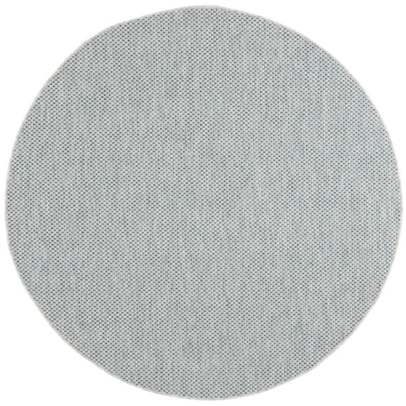 Safavieh Courtyard Finnian Solid Indoor/Outdoor Area Rug, Gray/Navy, 4' x 4' Round