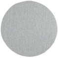thumbnail image 1 of Safavieh Courtyard Finnian Solid Indoor/Outdoor Area Rug, Gray/Navy, 6'7" x 6'7" Round, 1 of 13