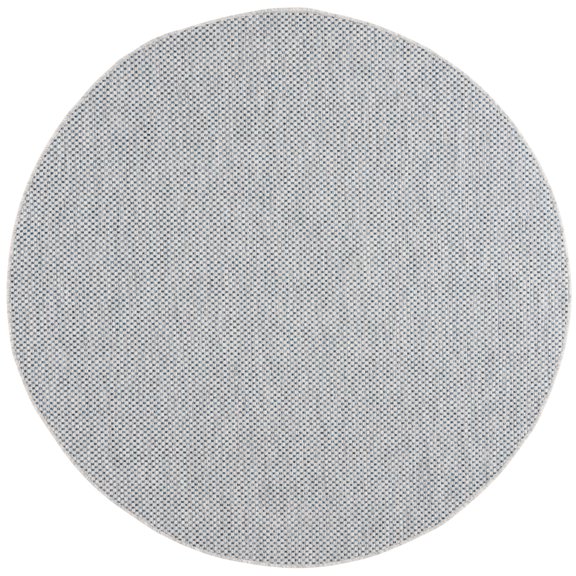 Safavieh Courtyard Finnian Solid Indoor/Outdoor Area Rug, Gray/Navy, 7'10" x 7'10" Round