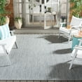 thumbnail image 1 of Safavieh Courtyard Finnian Solid Indoor/Outdoor Area Rug, Gray/Navy, 9' x 9' Square, 1 of 14