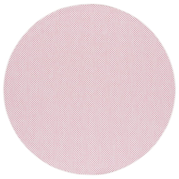 Safavieh Courtyard Finnian Solid Indoor/Outdoor Area Rug, Ivory/Pink, 4' x 4' Round