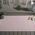 thumbnail image 1 of Safavieh Courtyard Finnian Solid Indoor/Outdoor Area Rug, Ivory/Pink, 4' x 4' Square, 1 of 10