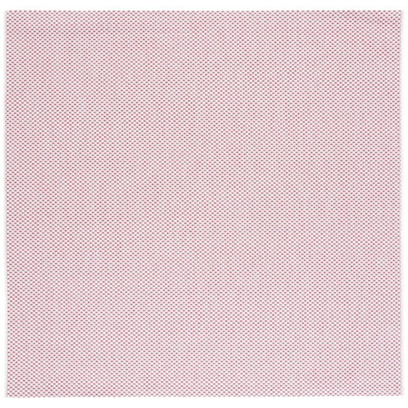 Safavieh Courtyard Finnian Solid Indoor/Outdoor Area Rug, Ivory/Pink, 6'7" x 6'7" Square