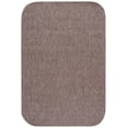 thumbnail image 1 of Safavieh Courtyard Finnian Solid Indoor/Outdoor Area Rug, Natural/Black, 5'3" x 7'7" Round, 1 of 15