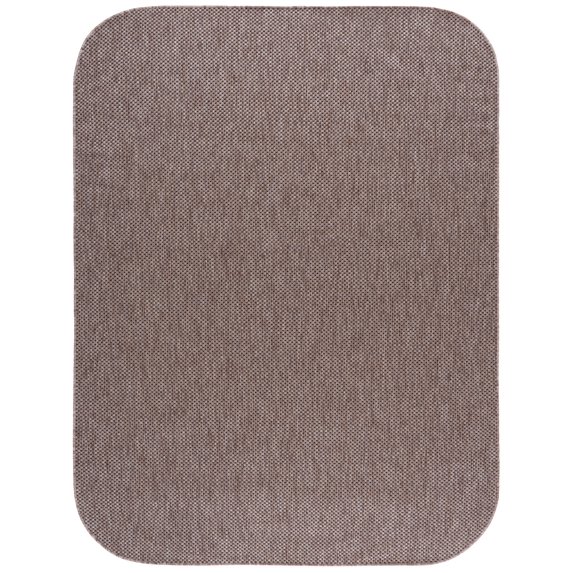 Safavieh Courtyard Finnian Solid Indoor/Outdoor Area Rug, Natural/Black, 8' x 10' Round