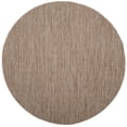 thumbnail image 1 of Safavieh Courtyard Finnian Solid Indoor/Outdoor Area Rug, Natural/Black, 9' x 9' Round, 1 of 14