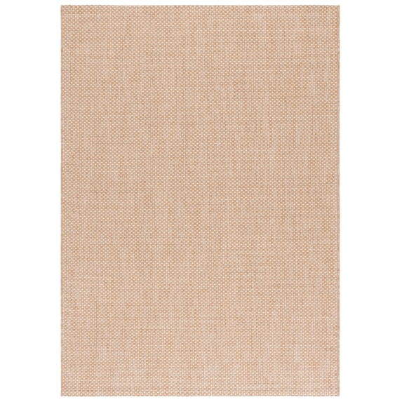 Safavieh Courtyard Finnian Solid Indoor/Outdoor Area Rug, Natural/Cream, 5'3" x 7'7"