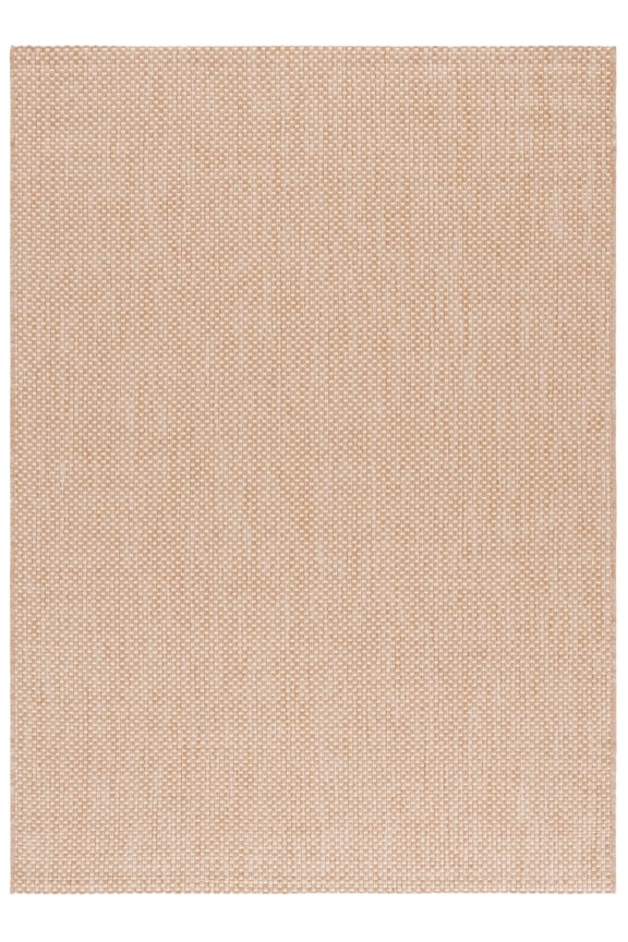 Courtyard Finnian Solid Indoor/Outdoor Area Rug, Natural/Cream, 5'3" x 7'7"