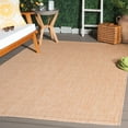 thumbnail image 1 of Safavieh Courtyard Finnian Solid Indoor/Outdoor Area Rug, Natural/Cream, 5'3" x 7'7", 1 of 13