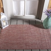 Safavieh Courtyard Finnian Solid Indoor/Outdoor Area Rug, Red/Beige, 2' x 3'7"