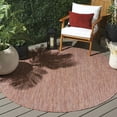 thumbnail image 1 of Safavieh Courtyard Finnian Solid Indoor/Outdoor Area Rug, Red/Beige, 4' x 4' Round, 1 of 13