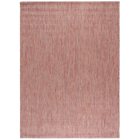 Safavieh Courtyard Finnian Solid Indoor/Outdoor Area Rug, Red/Beige, 8' x 10'