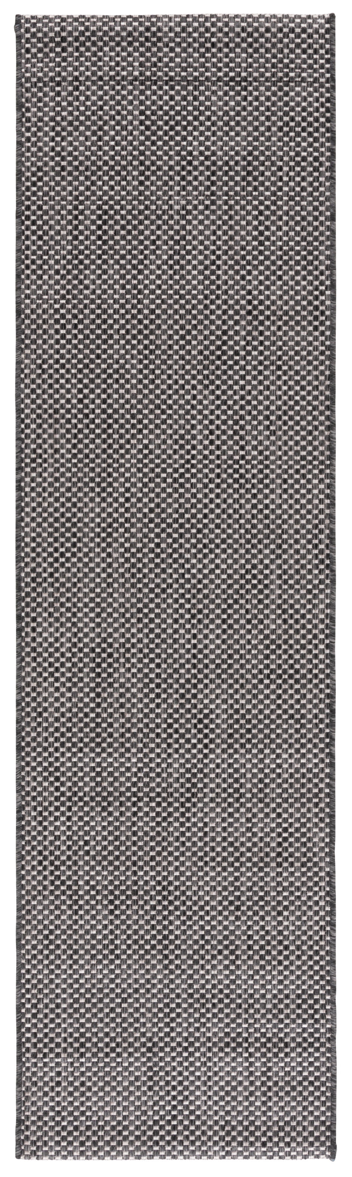Safavieh Courtyard Finnian Solid Indoor/Outdoor Runner Rug, Black/Beige, 2'3" x 20'