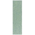 thumbnail image 1 of Safavieh Courtyard Finnian Solid Indoor/Outdoor Runner Rug, Green/Blue, 2'3" x 14', 1 of 11