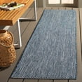 thumbnail image 1 of Safavieh Courtyard Finnian Solid Indoor/Outdoor Runner Rug, Navy/Gray, 2'3" x 16', 1 of 12