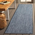 thumbnail image 1 of Safavieh Courtyard Finnian Solid Indoor/Outdoor Runner Rug, Navy/Gray, 2'3" x 18', 1 of 12