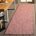 thumbnail image 1 of Safavieh Courtyard Finnian Solid Indoor/Outdoor Runner Rug, Red/Beige, 2'3" x 14', 1 of 13