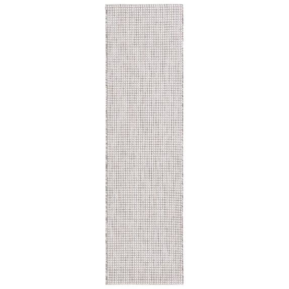 SAFAVIEH Courtyard Finola Geometric Indoor/Outdoor Runner Rug, Ivory/Grey, 2'3" x 8'