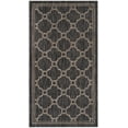 thumbnail image 1 of SAFAVIEH Courtyard Fisher Geometric Quatrefoil Indoor/Outdoor Area Rug, 2'7" x 5', Natural/Black, 1 of 5