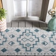 thumbnail image 1 of SAFAVIEH Courtyard Floella Geometric Indoor/Outdoor Area Rug, Grey/Teal, 2'7" x 5', 1 of 13