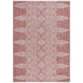 thumbnail image 1 of SAFAVIEH Courtyard Fowler Geometric Indoor/Outdoor Area Rug, Rust/Grey, 8' x 11', 1 of 10