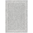 thumbnail image 1 of SAFAVIEH Courtyard Frazier Geometric Indoor/Outdoor Area Rug, Light Grey/Dark Grey, 4' x 5'7", 1 of 1